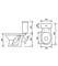 Унитаз компакт «Оскольская керамика» Суперкомпакт Одуванчик с сиденьем полипропилен белый, изображение №8
