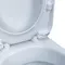 Унитаз компакт «Оскольская керамика» Суперкомпакт Цветы с сиденьем полипропилен белый, фотография №7