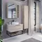 Мебель для ванной подвесная «Comforty» Порто 90 дуб дымчатый/белая/графит, изображение №4