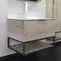 Мебель для ванной подвесная «Comforty» Порто 90 дуб дымчатый/белая/графит, фото №5