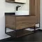 Мебель для ванной подвесная «Comforty» Порто 75 дуб тёмно-коричневый, фото №5