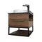 Мебель для ванной подвесная «Comforty» Порто 75 дуб тёмно-коричневый, картинка №6