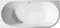 Ванна акриловая «Abber» AB9257-1.5 150/78 с каркасом с сифоном белая левая, картинка №2