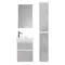 Пенал «Dreja» Slim 30 подвесной бетон/белый глянец универсальный, изображение №8