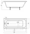 Ванна акриловая «Azario» Bella 165/70 без опор без сифона белая, фото №5