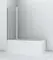 Шторка на ванну стеклянная «Azario» Boston 141 80/140 прозрачная универсальная, фотография №3