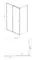 Душевой угол-ограждение «Azario» Milton 1131 L 120/80 прозрачный/серебро прямоугольный без поддона левый, фотография №3