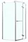 Душевой угол-ограждение «Azario» Montreal 1231 L 90/90 прямоугольный прозрачный/серебро без поддона правый, фото №1