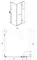 Душевой угол-ограждение «Azario» Montreal 1231 L 90/90 прямоугольный прозрачный/серебро без поддона правый, фотография №3