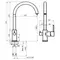 Смеситель для кухни с подключением к фильтру «Azario» Tasco AZ15164421 хром, картинка №2