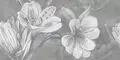 Настенное панно «Azori» Opale Flower Glossy (комплект из 2 шт.) 63x63 СК000039717 grey, картинка №2