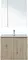 Мебель для ванной подвесная «Aquanet» Алвита new 80 с 2 дверцами дуб веллингтон белый, картинка №2