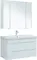 Мебель для ванной подвесная «Aquanet» София 105 с 2 ящиками белый глянец, фото №1