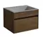 Тумба с раковиной «Vincea» Chiara 60 с 1 ящиком (VCB-13600G серая) подвесная T.Oak, фото №1