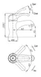 Смеситель для раковины «Cezares» LIRA-M-LS1-02 с донным клапаном бронза, картинка №2
