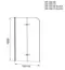 Шторка на ванну стеклянная «Grossman» GR-106/110 110/150 прозрачная/хром универсальная, фотография №3