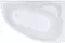 Ванна акриловая «Triton» Изабель 170/100 (Н0000020131) без опор без сифона белая левая, фото №1