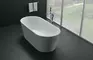 Ванна акриловая «Art&Max» AM-203 160/75 с ножками с сифоном белая, картинка №2