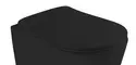Сиденье для унитаза «Axa» Eva AF8807 ультратонкое дюропласт с микролифтом черное матовое, фото №1