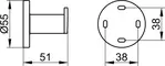 Крючок «Keuco» Plan 14914010000 на стену хром, картинка №2