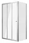 Душевой угол-ограждение «Grossman» Falcon GR-D110-P100Fa 110/100 прямоугольный прозрачный/хром без поддона универсальный, фото №1