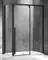 Душевой угол-ограждение «Vincea» Lugano VSR-1L1013CLB-1 130/100 прямоугольный прозрачный/чёрный без поддона универсальный, фото №1