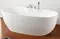 Ванна акриловая «Abber» AB9323 170/80 с каркасом с сифоном белая, картинка №2