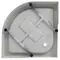 Душевой поддон «Aquanet» HX515  90/90 средний акриловый четверть круга белый с сифоном, фото №5