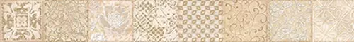 Настенный бордюр «Kerlife» Pietra Collage Matt. 63x7,5 1c 906868 beige, фото №1
