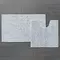 Комплект ковриков в ванну «Iddis» Basic B14M580i12 80/50+50/50 полиэстер, хлопок белый, картинка №2