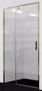 Душевая дверь «WasserKRAFT» Aisch 55P05 120/200 прозрачная/матовая золотая без поддона универсальная, фото №1