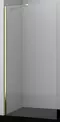 Душевая перегородка «WasserKRAFT» Aisch 55W39 90/200 прозрачная/матовая золотая без поддона универсальная, фото №1