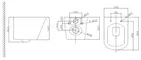 Комплект инсталляция с унитазом, крышкой и кнопкой смыва «Belbagno» Due BB3103CHR/SC/BB002-80/BB005-PR-CHROME безободковый белый, изображение №8