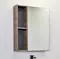 Зеркальный шкаф «Comforty» Соло 70 без света дуб тёмно-коричневый/чёрный универсальный, фото №1
