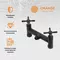 Смеситель для душа «Orange» Mia M34-200b чёрный матовый, картинка №6