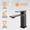 Комплект смесителей «Orange» Lutz M04-311b чёрный матовый, картинка №10