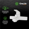 Смеситель для ванны «OneLife» P02-100w белый, картинка №10