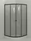 Душевой угол-ограждение «Orange» E01-100TB 100/100 прозрачный/чёрный с поддоном, изображение №4