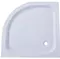 Душевой поддон «Agger» A01-100TCR/T 98/98 низкий акриловый четверть круга белый с сифоном, фото №1