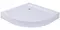 Душевой поддон «Agger» A01-100TCR/T 98/98 низкий акриловый четверть круга белый с сифоном, картинка №2