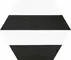 Настенная плитка «Codicer» Porto Hex 25 Capri Satin. 25x22 58362 black, картинка №2
