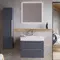 Мебель для ванной подвесная «Aqwella» Cube 70 серая, фото №1