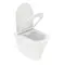 Приставной унитаз безободковый «Cerutti» Adige F CT8907 белый с сиденьем дюропласт с микролифтом белое, картинка №2