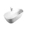 Ванна акриловая «Cerutti» SPA Viva 170/75 с сифоном белая, картинка №2