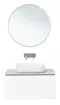 Мебель для ванной подвесная «Allen Brau» Infinity 85 с 2 ящиками (1 скрытый) white matt, картинка №2