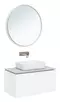 Мебель для ванной подвесная «Allen Brau» Infinity 85 с 2 ящиками (1 скрытый) white matt, фотография №3