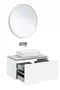 Мебель для ванной подвесная «Allen Brau» Infinity 85 с 2 ящиками (1 скрытый) white matt, картинка №6