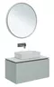 Мебель для ванной подвесная «Allen Brau» Infinity 85 с 2 ящиками (1 скрытый) рapyrus white matt, фотография №3