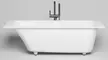 Ванна из литьевого мрамора «Salini» Orlanda 160/70 S-Sense с ножками без сифона белая глянцевая, фото №1