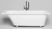 Ванна из литьевого мрамора «Salini» Orlanda Kit 160/70 S-Stone с ножками с сифоном белая матовая, фото №1